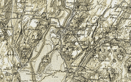 Old map of Kirkcudbright in 1905