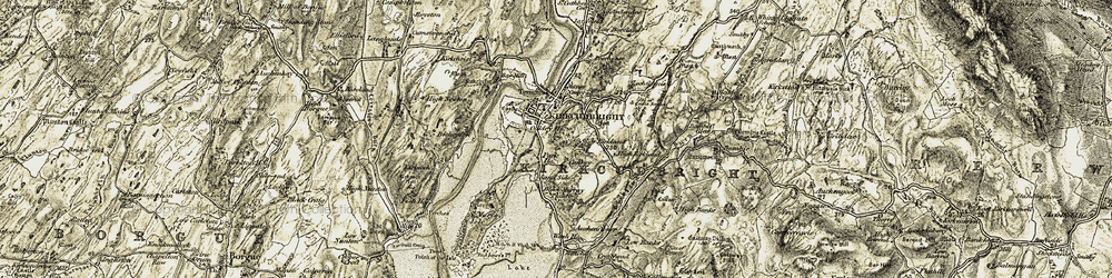 Old map of Barhill Wood in 1905