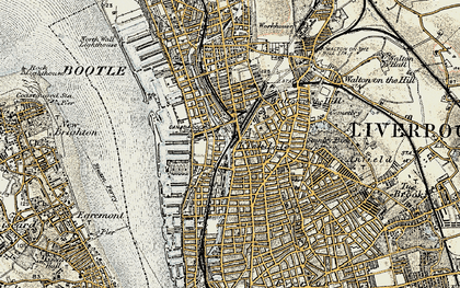 Old map of Kirkdale in 1902-1903