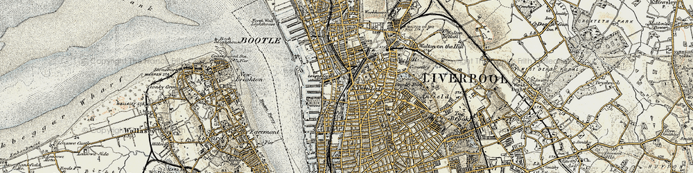 Old map of Kirkdale in 1902-1903
