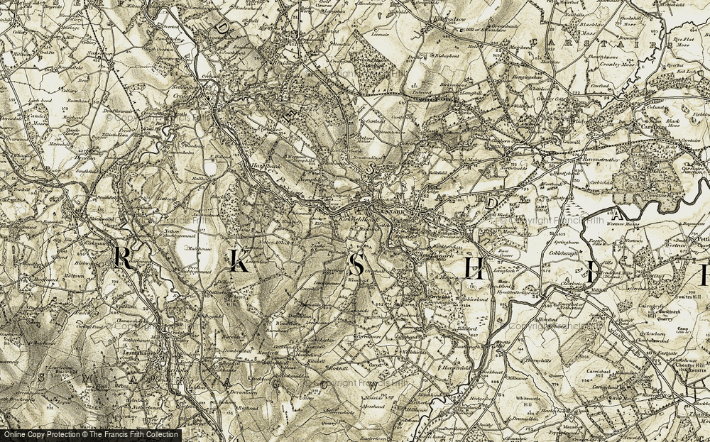 Old Map of Kirkfieldbank, 1904-1905 in 1904-1905