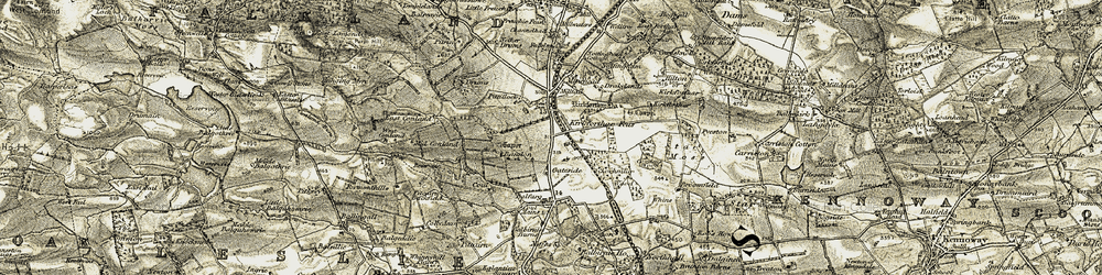 Old map of Bandon in 1903-1908