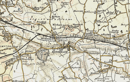 Old map of Kirkham in 1903
