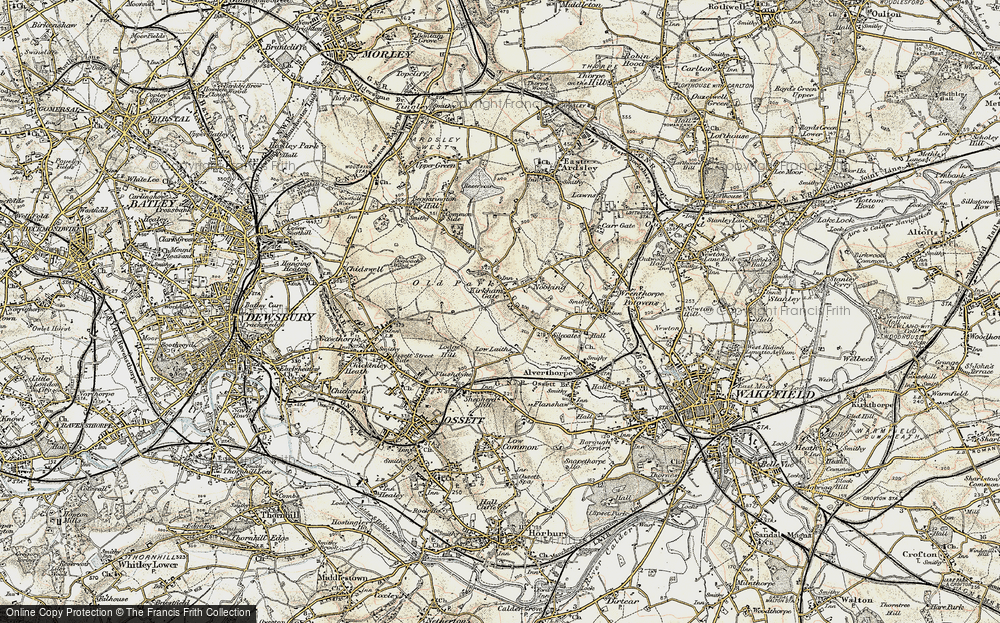 Old Map of Kirkhamgate, 1903 in 1903