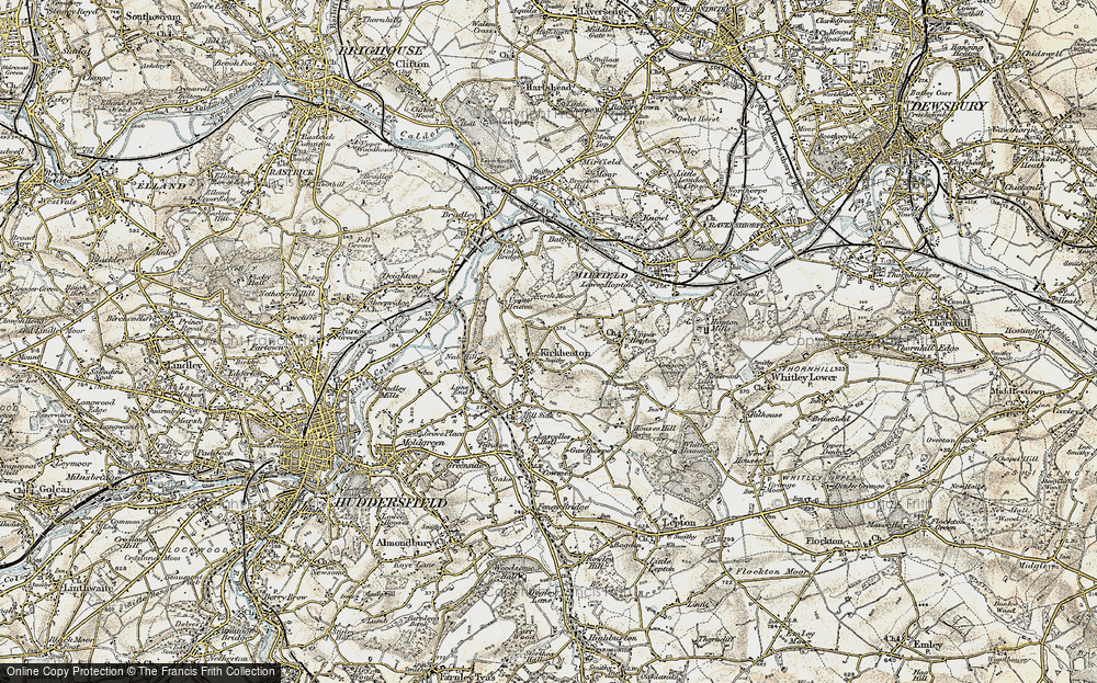 Old Map of Kirkheaton, 1903 in 1903