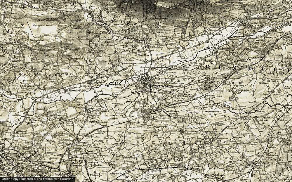 Old Map of Kirkintilloch, 1904-1905 in 1904-1905