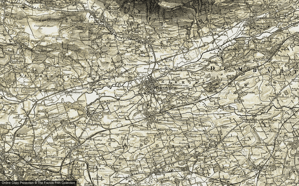 Historic Ordnance Survey Map Of Kirkintilloch 1904 1905   Kirkintilloch 1904 1905 Rnc749024 Large 