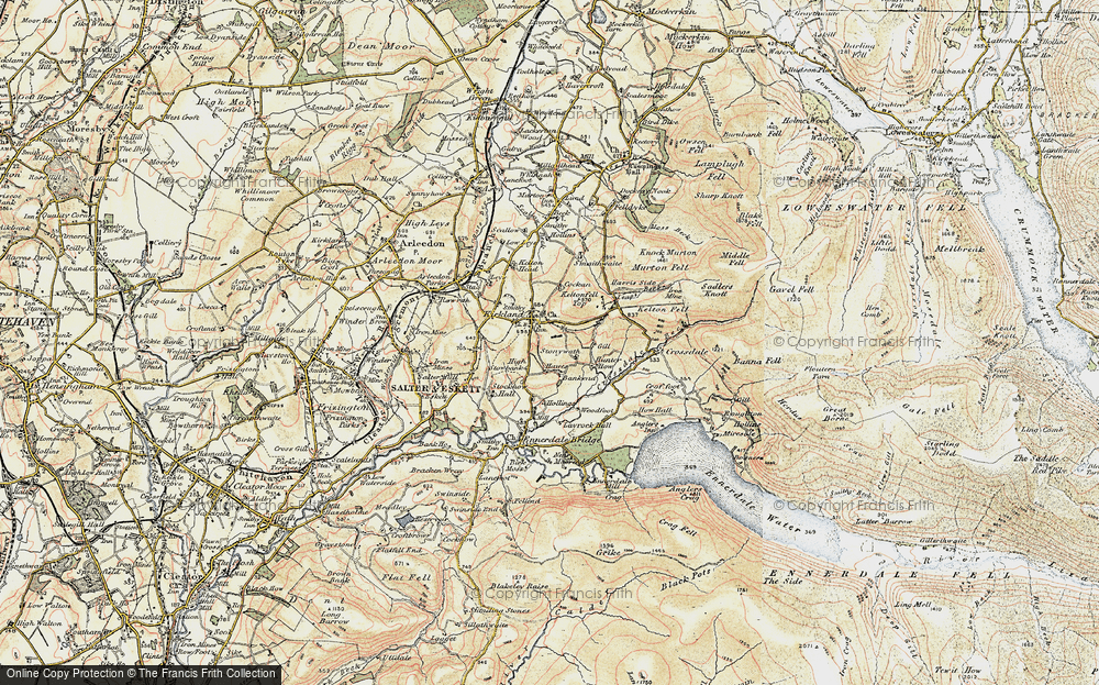 Old Map of Historic Map covering Bankend in 1901-1904