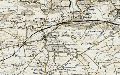 Old map of Tiffenthwaite in 1901-1904