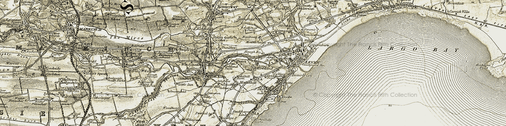 Old map of Kirkland in 1903-1908