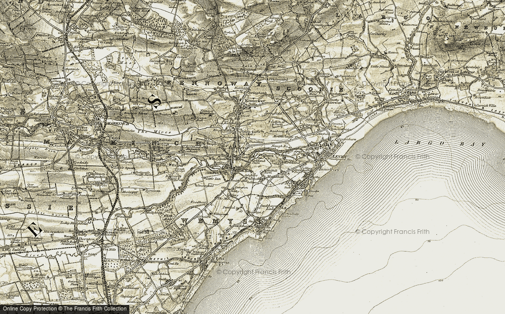 Old Map of Kirkland Dam, 1903-1908 in 1903-1908