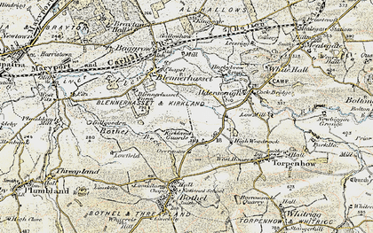 Old map of Low Woodnook in 1901-1904