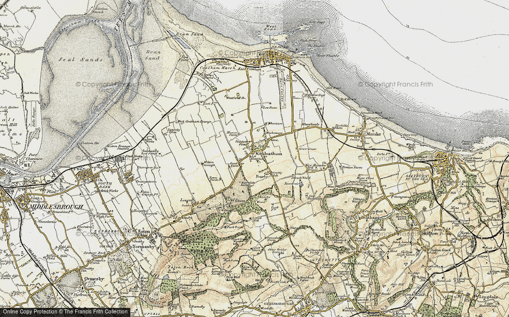 Old Map of Kirkleatham, 1903-1904 in 1903-1904