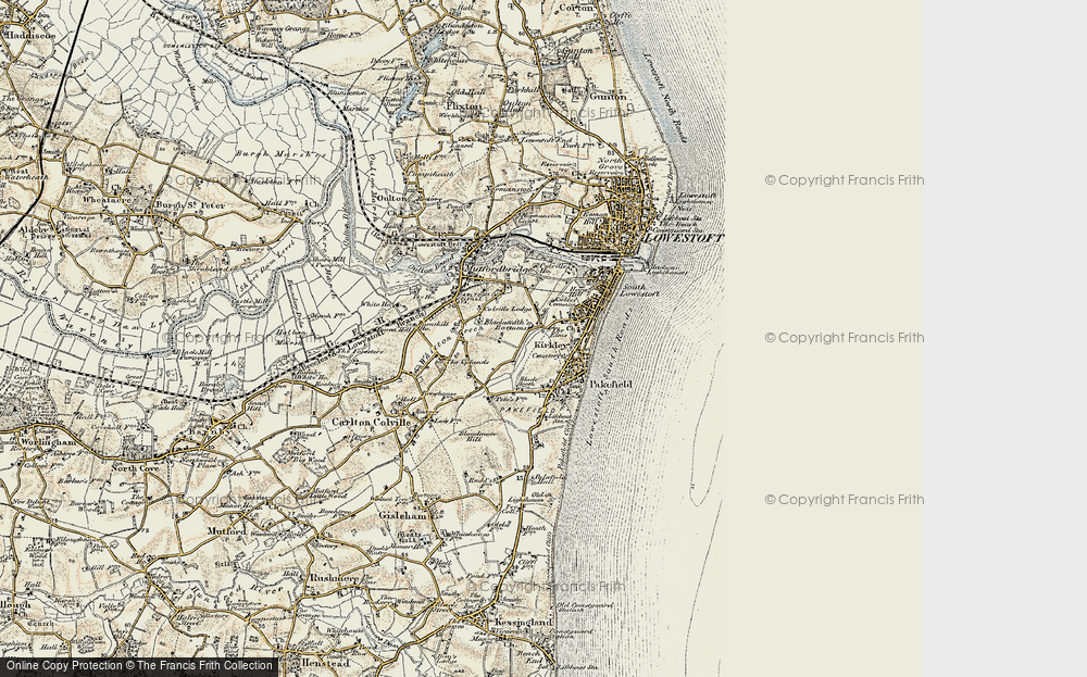 Old Maps of Kirkley, Suffolk - Francis Frith