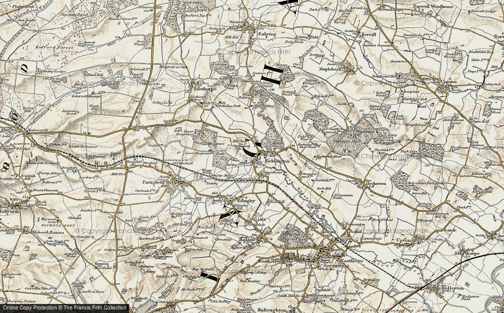 Old Map of Kirklington, 1902-1903 in 1902-1903