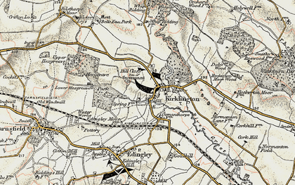 Old map of Kirklington in 1902-1903