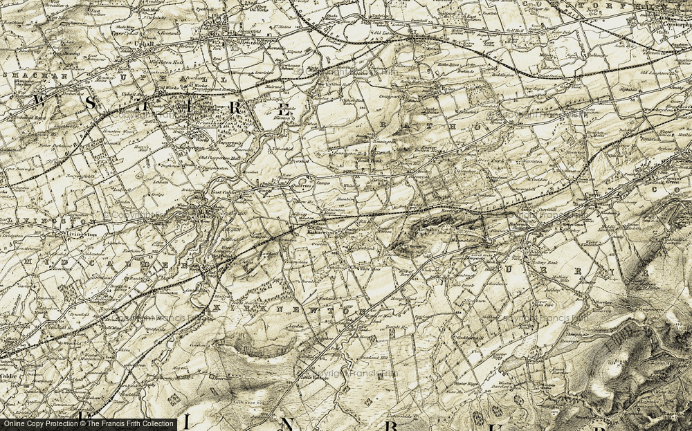 Old Map of Kirknewton, 1903-1904 in 1903-1904
