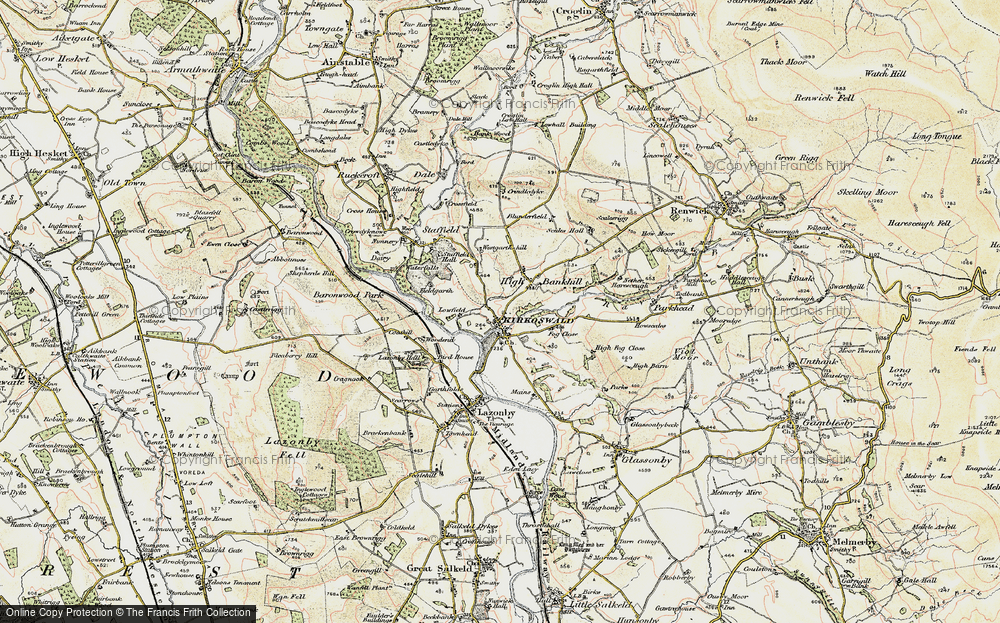 Old Map of Kirkoswald, 1901-1904 in 1901-1904