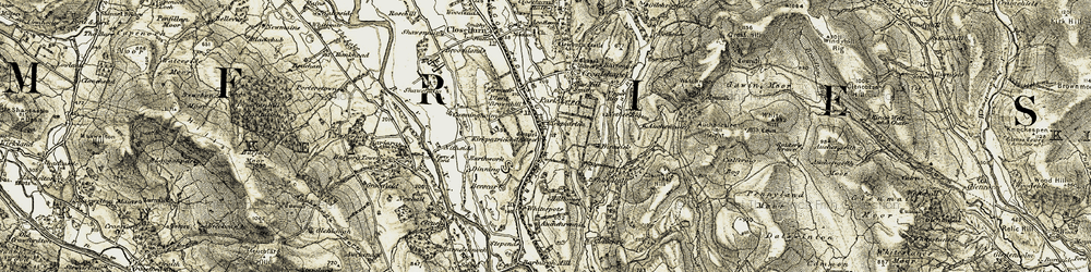 Old map of Kirkpatrick in 1904-1905