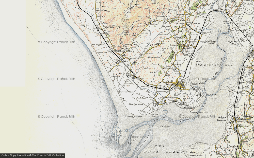 Old Map of Kirksanton, 1903-1904 in 1903-1904