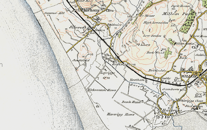 Old map of Layriggs in 1903-1904