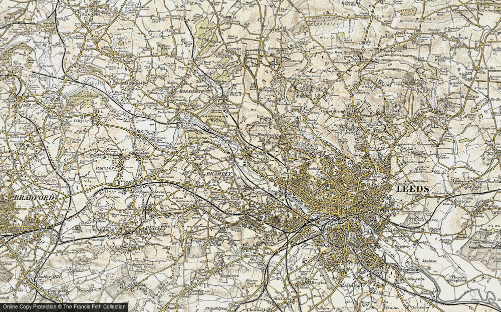 Old Map of Kirkstall, 1903-1904 in 1903-1904