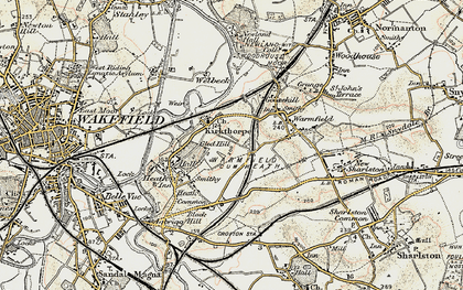 Old map of Kirkthorpe in 1903