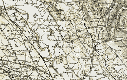 Old map of Kirkton in 1901-1905