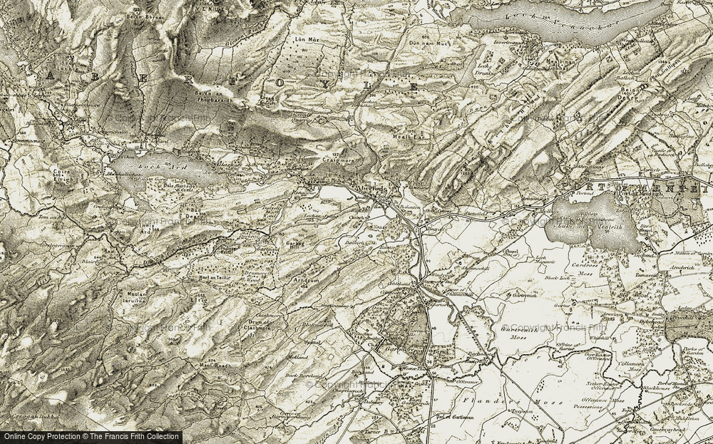 Old Map of Historic Map covering Balleich in 1904-1907