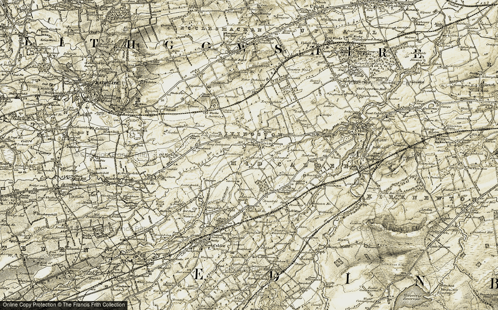 Old Map of Kirkton, 1904 in 1904