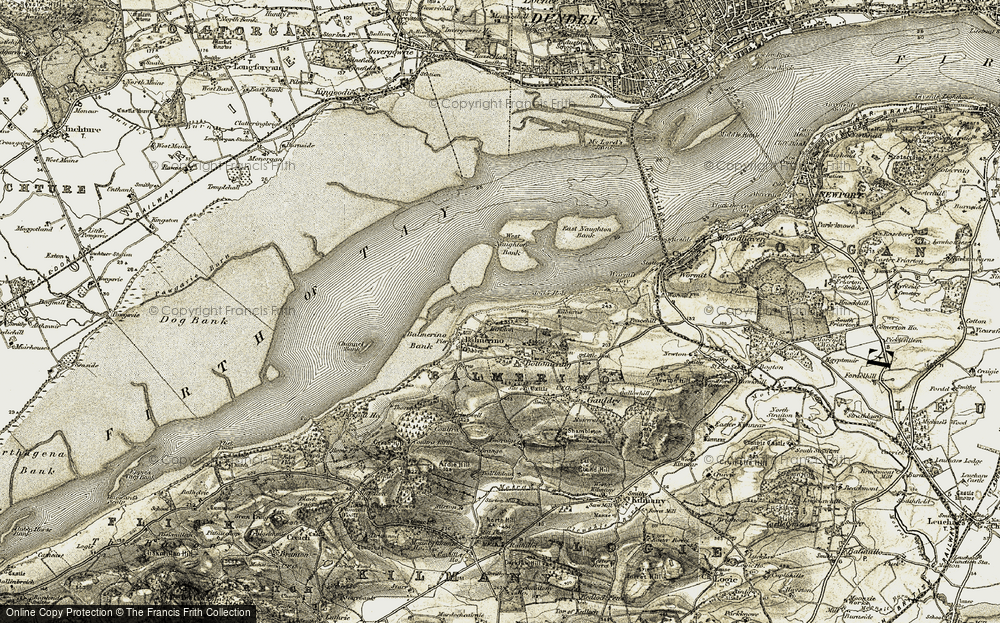 Old Map of Kirkton, 1906-1908 in 1906-1908