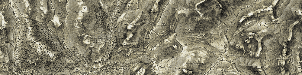Old map of Aldandulish in 1908