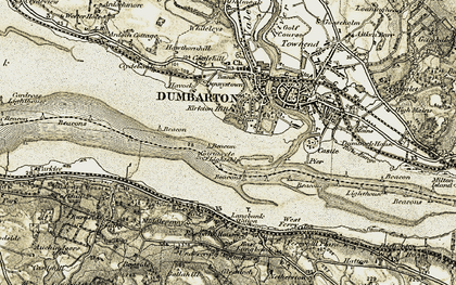 Old map of Kirktonhill in 1905-1907