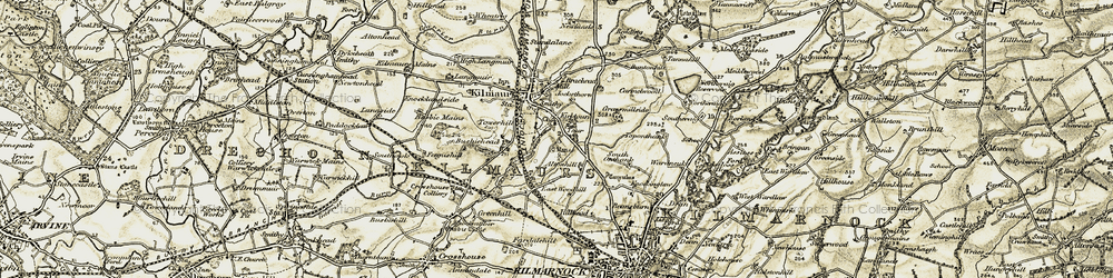 Old map of Kirktoun in 1905-1906
