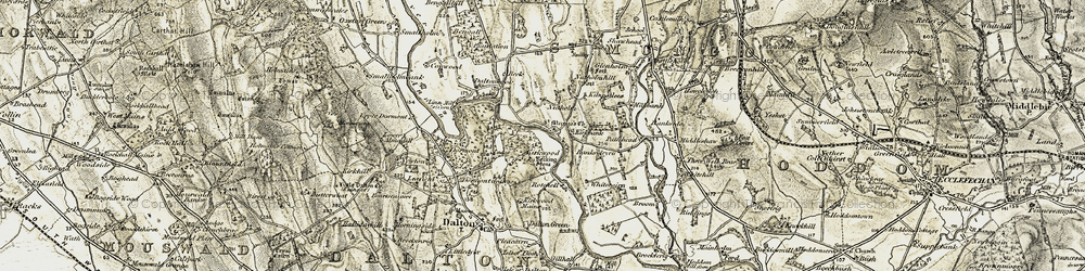 Old map of Banksideyett in 1901-1904