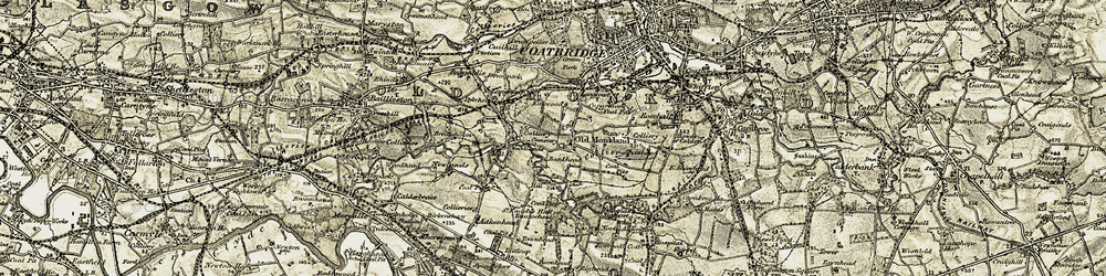 Old map of Kirkwood in 1904-1905