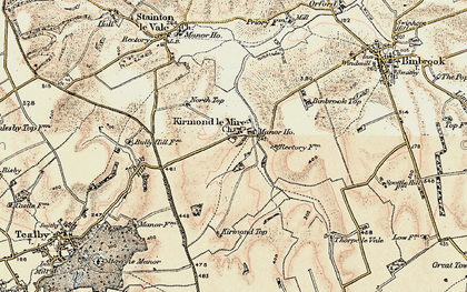 Old map of Binbrook Top in 1903