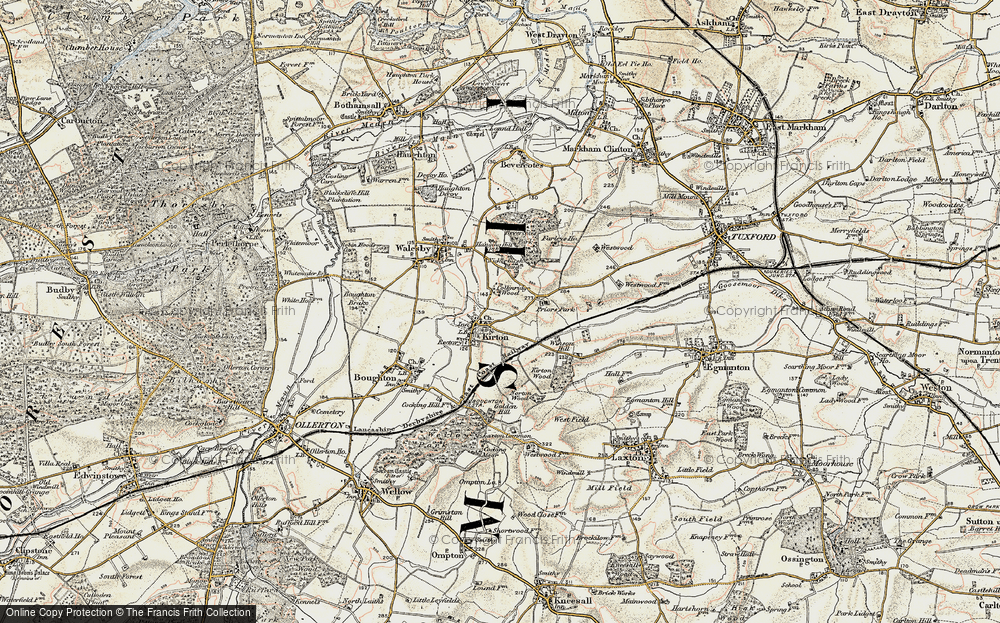 Old Map of Kirton, 1902-1903 in 1902-1903