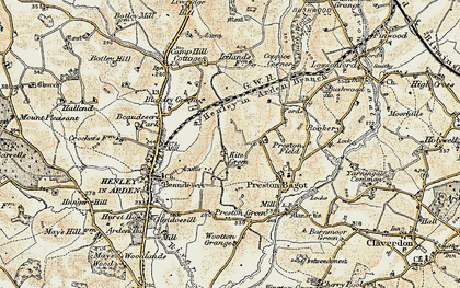 Old map of Kite Green in 1901-1902