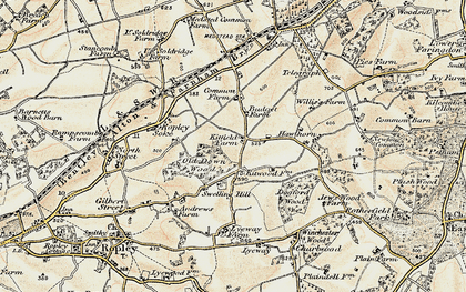 Old map of Kitwood in 1897-1900