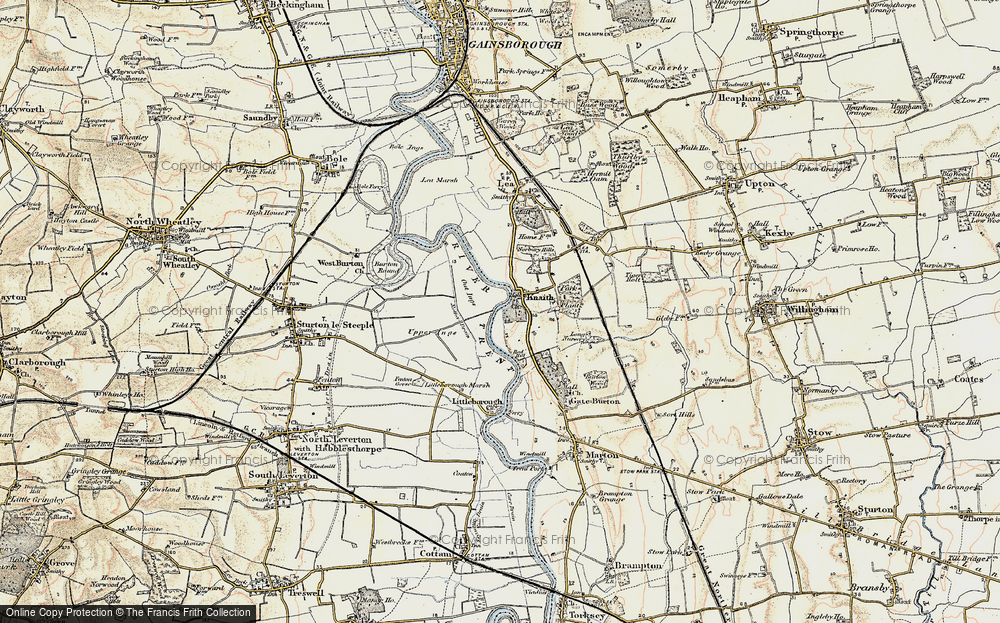 Old Map of Knaith, 1902-1903 in 1902-1903