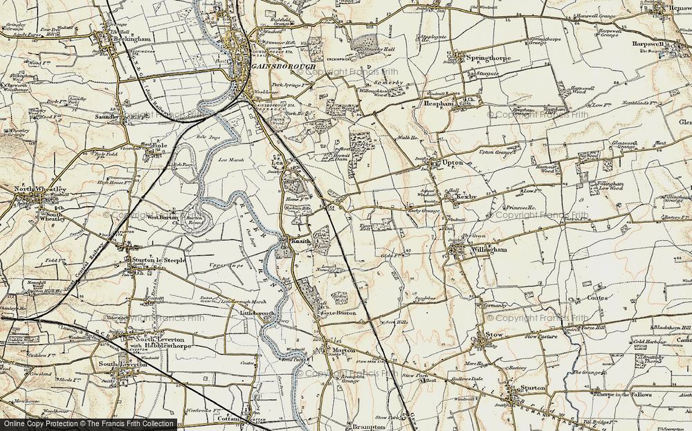 Old Map of Historic Map covering Tiger Holt in 1902-1903