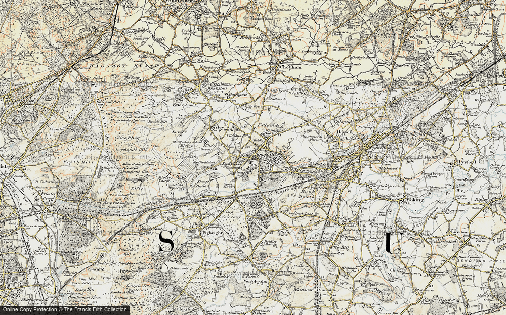 Old Map of Knaphill, 1897-1909 in 1897-1909