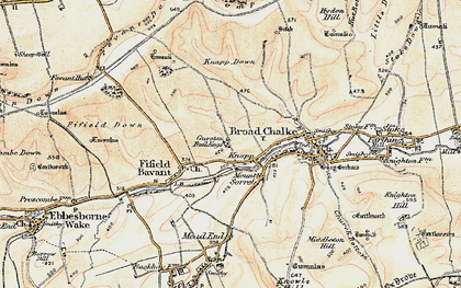 Old map of Knapp in 1897-1909