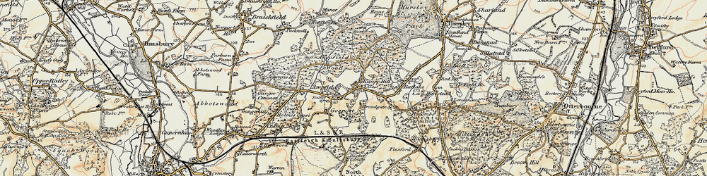 Old map of Knapp in 1897-1909