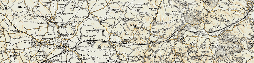 Old map of Knapp Hill in 1897-1899