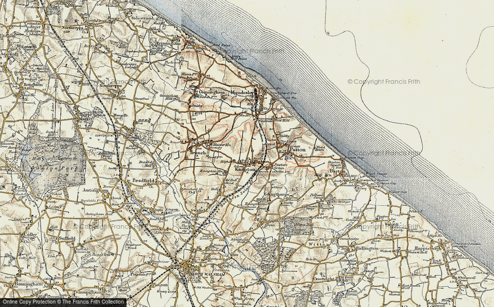 Old Map of Knapton, 1901-1902 in 1901-1902