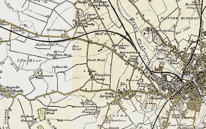 Old map of Knapton in 1903