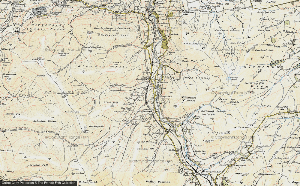 Old Map of Historic Map covering Bog, The in 1901-1904