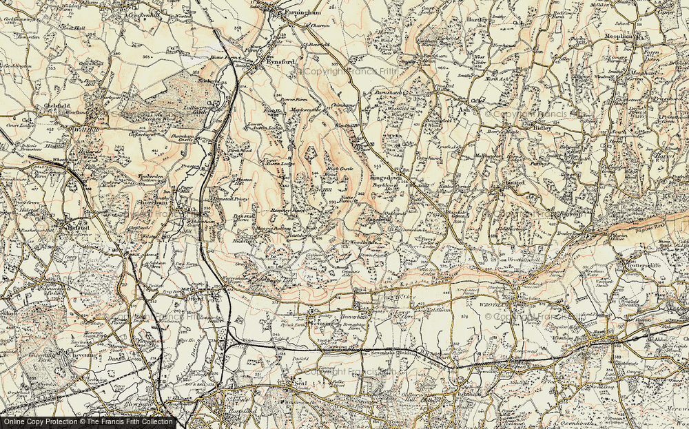 Old Map of Knatts Valley, 1897-1898 in 1897-1898